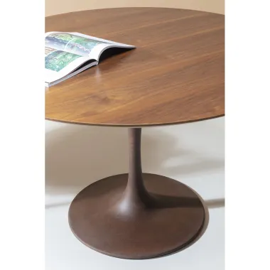 Kare BLAT INVITATION brązowe walnut Ø 120 x 6 x 120cm / 83001