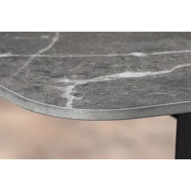 Invicta Stół do jadalni MILANO antracyt ceramiczny 160 x 76 x 85cm / 46992