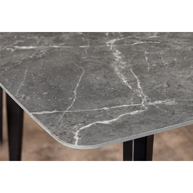 Invicta Stół do jadalni MILANO antracyt ceramiczny 180cm / 46993