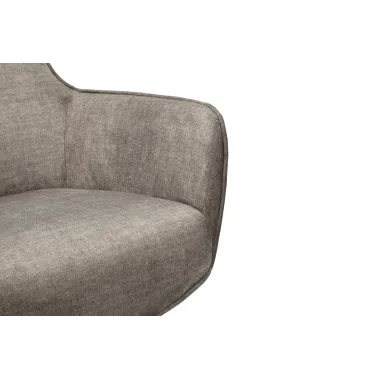 Invicta Fotel VOGUE obrotowy 360° aksamitny taupe 73cm / 46701