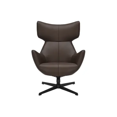 Invicta Fotel VOGUE obrotowy 360° imitacja brązowej skóry 73cm / 47720