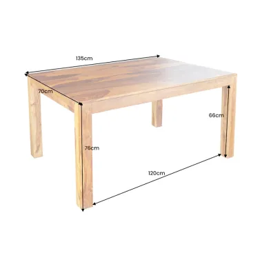 Invicta LAGOS Stół do jadalni Sheesham 140cm / 43752