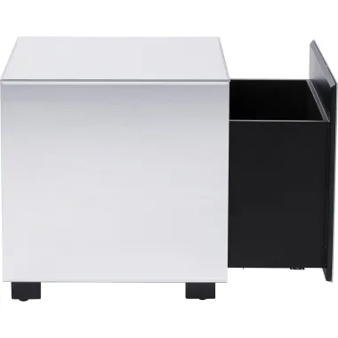 Kare Stolik boczny LUXY lustrzany z szufladą 45 x 45 x 45cm / 70750