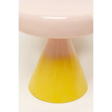 Kare Stolik boczny RICI zółto-różowy 42 x 40 x 42cm / 70366