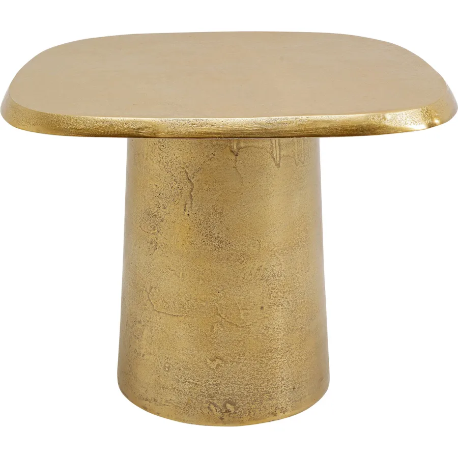 Kare Stolik boczny BOSSY ORGANIC złoty 55 x 40 x 43cm / 70086