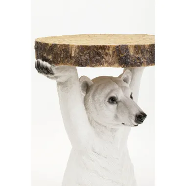 Kare Stolik boczny ANIMAL POLAR BEAR 33 x 53 x 33cm / 78943