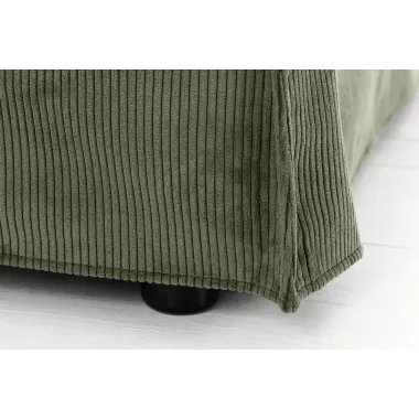 Invicta Sofa HEAVEN 3 osobowa zielony sztruks 202 x 88 x 105cm / 46107