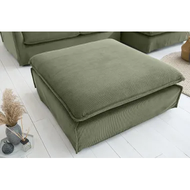 Invicta Pufa HEAVEN zielony sztruks 100 x 42 x 100cm / 46110