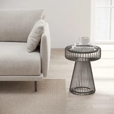 Kare Stolik boczny LOSBOA 38 x 48 x 38cm / 70155