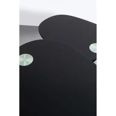 KARE Stolik kawowy FRANKLIN czarny 150 x 42 x 58cm / 86508