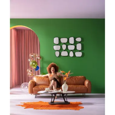 KARE Stolik kawowy FRANKLIN biały 150 x 42 x 58cm / 86326