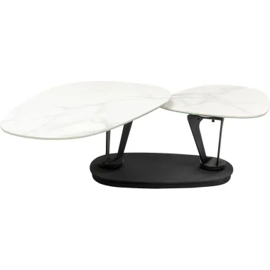 KARE Stolik kawowy FRANKLIN biały 150 x 42 x 58cm / 86326