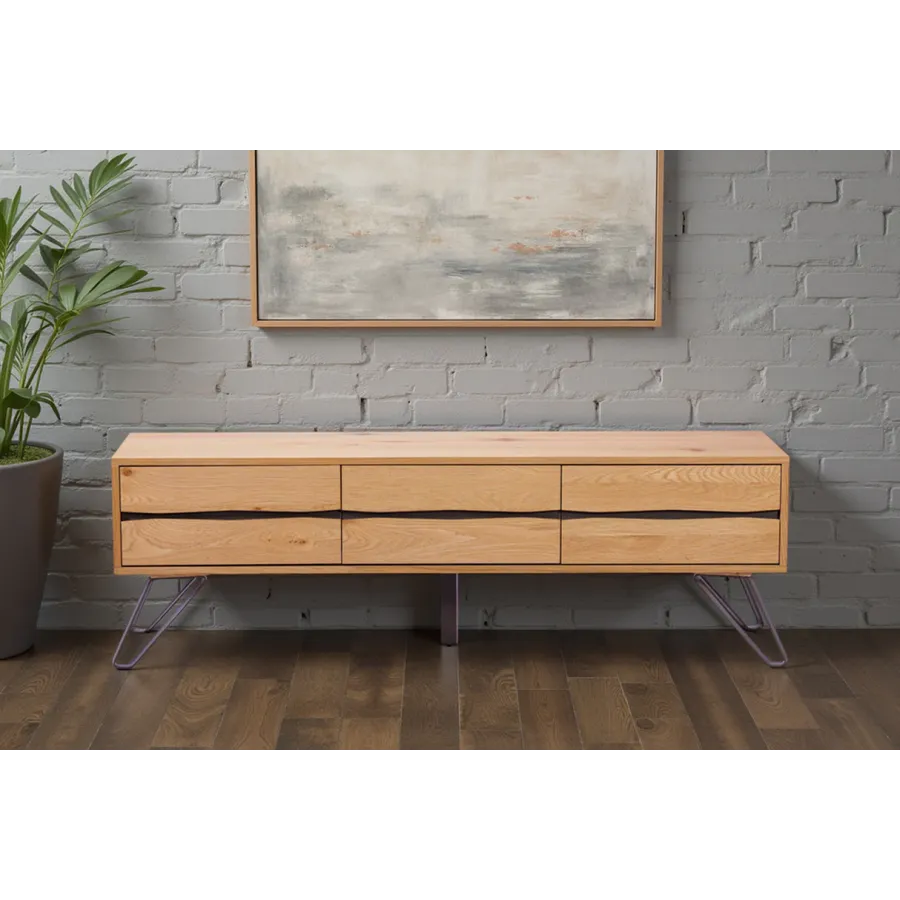 Invicta LIVING EDGE Szafka RTV dąb dziki 160 x 50 x 40cm / 46342