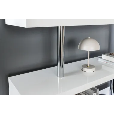 Invicta Regał SNAKE biały MDF 120 x 165 x 35cm / 46400