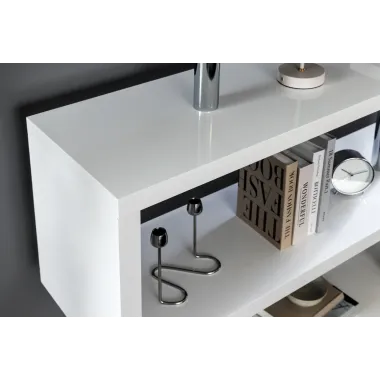 Invicta Regał SNAKE biały MDF 120 x 165 x 35cm / 46400