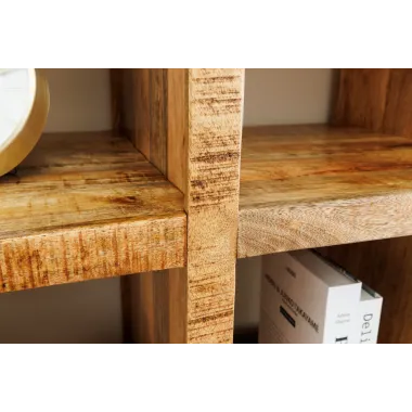 Invicta Regał IRON CRAFT naturalny mango 156 x 160 x 40cm / 46798