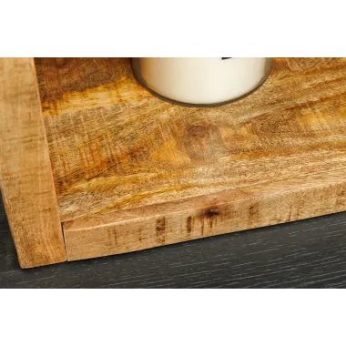 Invicta Regał IRON CRAFT naturalny mango 156 x 160 x 40cm / 46798