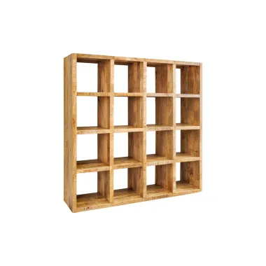 Invicta Regał IRON CRAFT naturalny mango 156 x 160 x 40cm / 46798