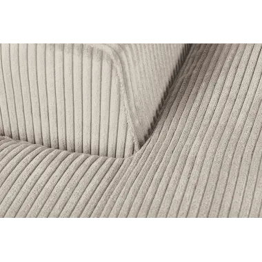 Invicta Sofa narożna BABYLON XXL sztruks beżowy 270 x 85 x 175cm / 43859