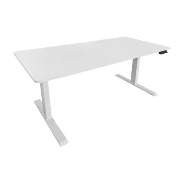 Invicta Biurko WHITE DESK z regulacją wysokości antracyt z czarną ramą 140 x 72-119 x 60cm / 47548