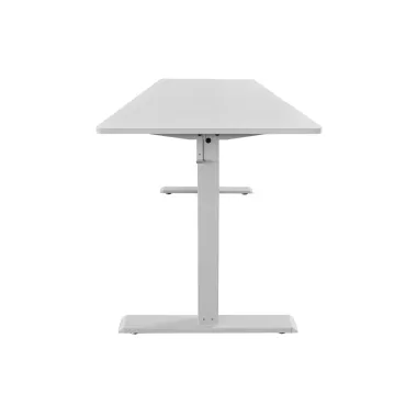 Invicta Biurko WHITE DESK z regulacją wysokości antracyt z czarną ramą 140 x 72-119 x 60cm / 47548