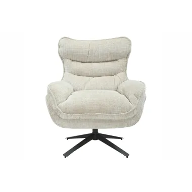 Invicta Fotel CLOUD 360° obrotowy szampański 80 x 95 x 92cm / 46705