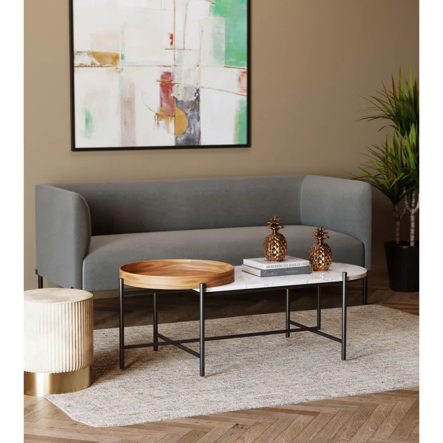 KARE Stolik kawowy LAYERED 128 x 45 x 55cm / 85796