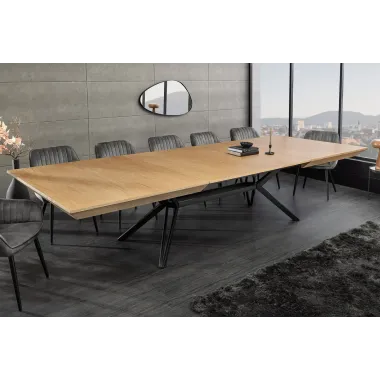 Invicta Stół rozkładany GIANT fornir z drewna dębowego 180 - 320cm / 46566