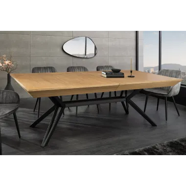 Invicta Stół rozkładany GIANT fornir z drewna dębowego 180 - 320cm / 46566