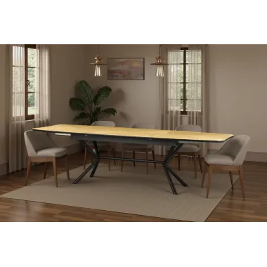 Invicta Stół rozkładany GRANDEZZA optyka drewna dębowego 180 - 270cm / 46554