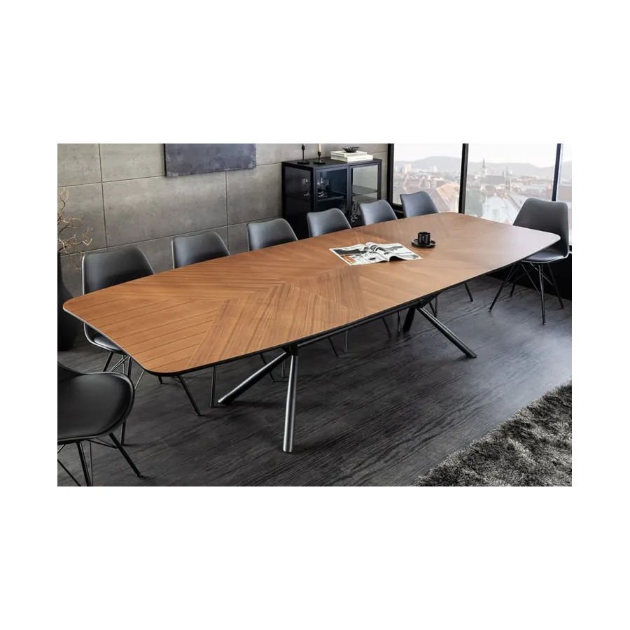 Invicta Stół rozkładany GRANDEZZA optyka drewna orzechowego 180 - 270cm / 46568