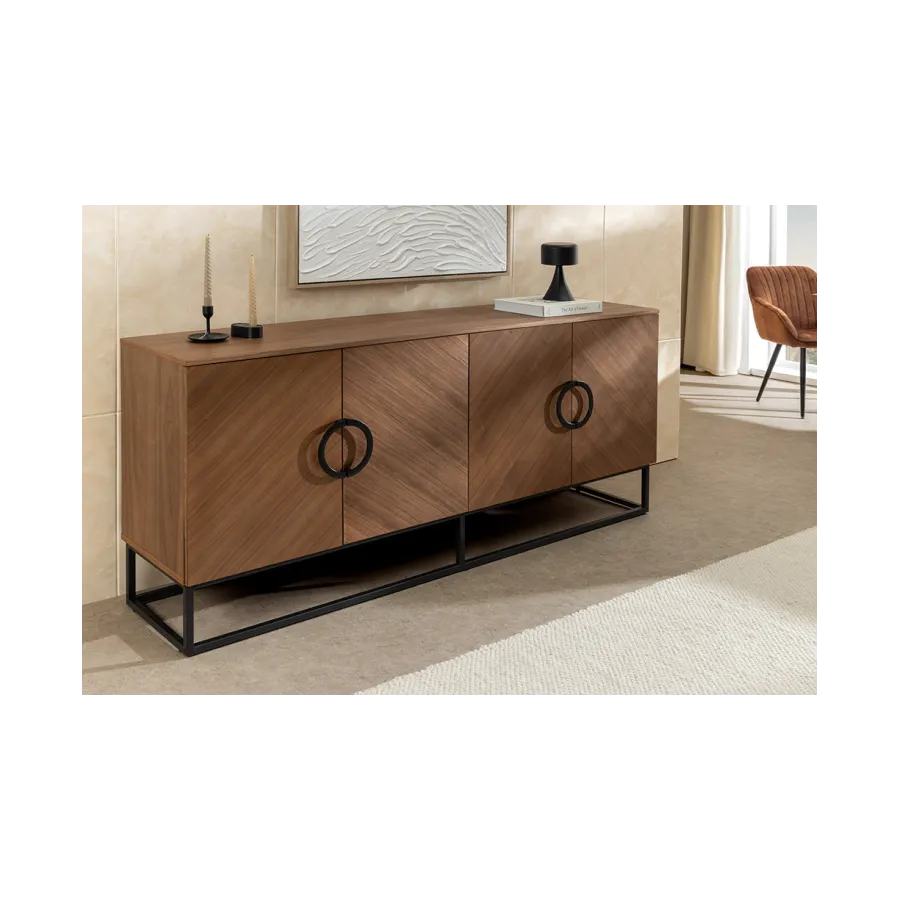 Invicta Komoda GRANDEZZA optyka drewna orzechowego 180 x 80 x 40cm / 46556