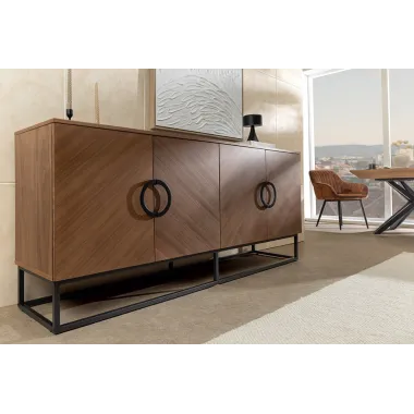 Invicta Komoda GRANDEZZA optyka drewna orzechowego 180 x 80 x 40cm / 46556