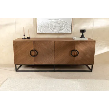 Invicta Komoda GRANDEZZA optyka drewna orzechowego 180 x 80 x 40cm / 46556