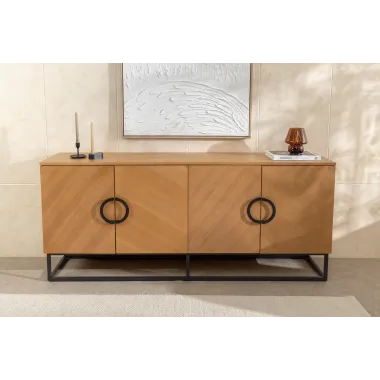 Invicta Komoda GRANDEZZA optyka drewna dębowego 180 x 80 x 40cm / 46698