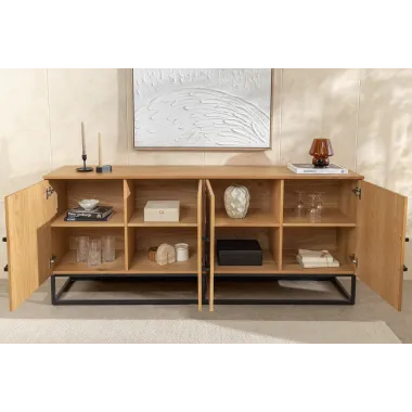 Invicta Komoda GRANDEZZA optyka drewna dębowego 180 x 80 x 40cm / 46698