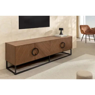 Invicta Szafka RTV GRANDEZZA optyka drewna orzechowego 180 x 60 x 40cm / 46557