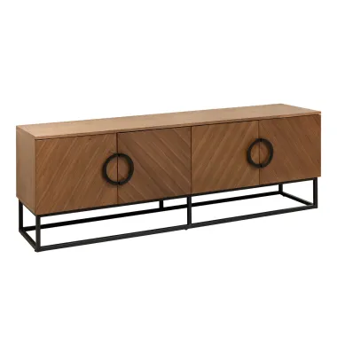 Invicta Szafka RTV GRANDEZZA optyka drewna orzechowego 180 x 60 x 40cm / 46557