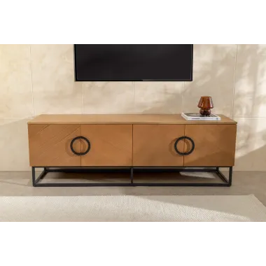 Invicta Szafka RTV GRANDEZZA optyka drewna dębowego 180 x 60 x 40cm / 46699