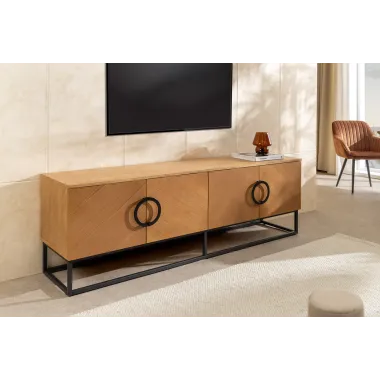 Invicta Szafka RTV GRANDEZZA optyka drewna dębowego 180 x 60 x 40cm / 46699