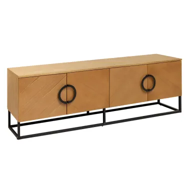 Invicta Szafka RTV GRANDEZZA optyka drewna dębowego 180 x 60 x 40cm / 46699