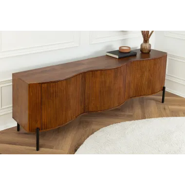 Invicta Komoda GRANDEUR 3D brązowe mango 177 x 76 x 41cm / 47147