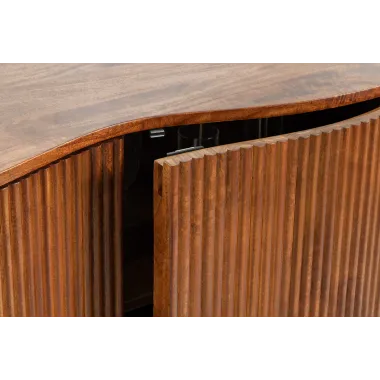 Invicta Komoda GRANDEUR 3D brązowe mango 177 x 76 x 41cm / 47147