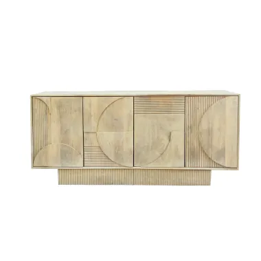 Invicta Komoda ART DECO 3D drewno mango białe 170cm / 46800