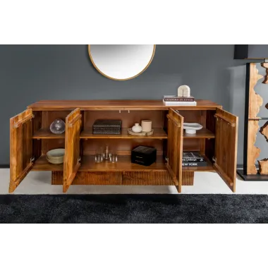 Invicta Komoda ART DECO 3D drewno mango brązowe 170cm / 46802