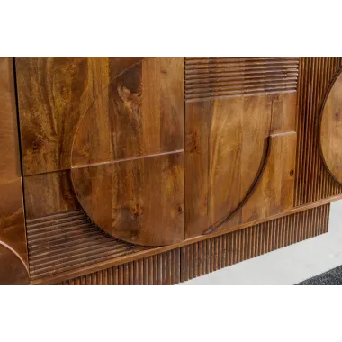 Invicta Komoda ART DECO 3D drewno mango brązowe 170cm / 46802