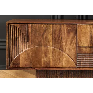 Invicta Szafka RTV ART DECO drewno mango brązowe 200cm / 46805