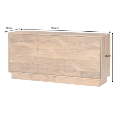 Invicta Komoda DESERT naturalna akacja 160 x 76 x 38cm / 47149