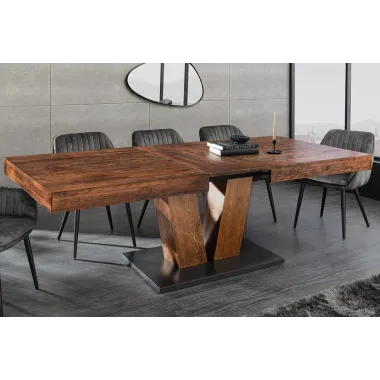 Invicta Stół RANCHO rozkładany sosna naturalna 160 - 200 x 76 x 90cm / 46555