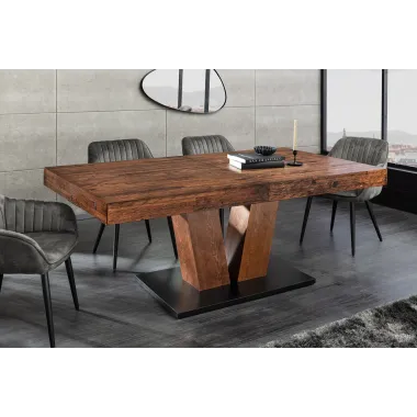 Invicta Stół RANCHO rozkładany sosna naturalna 160 - 200 x 76 x 90cm / 46555